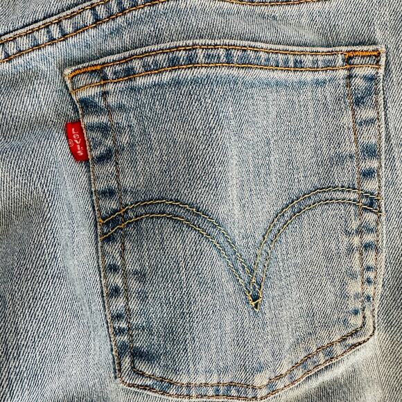 levi’s 505 straight leg jeans women’s 14m light wash y2k mom denim cozy - Picture 6 of 9